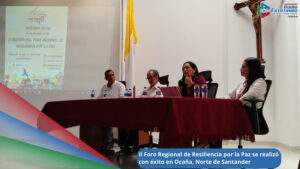 Panelistas unvitados al II Foro Regional de Resiliencia por la Paz en Ocaña, Norte de Santander / Foto: Radio Catatumbo