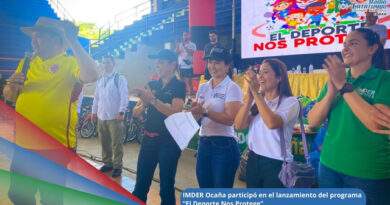 Lanzamiento del programa “El Deporte Nos Protege”, una estrategia que busca fortalecer las escuelas de formación deportiva en Ocaña, Norte de Santander / Foto: Alcaldía de Ocaña