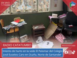 Sede educativa El Palomar del Colegio José Eusebio Caro, en Ocaña, Norte de Santander / Foto: Redes Sociales 