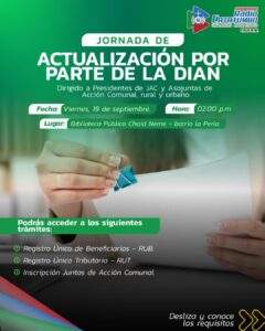 Flayer official de la jornada de actualización de la DIAN en Ocaña, Norte de Santander / Foto: Alcaldía de Ocaña