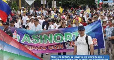 Imagen de referencia - La Asociación Sindical de Institutores Nortesantandereanos (Asinort) convocó a los docentes de Ocaña y la provincia a un paro y movilización para este miércoles 3 de septiembre / Foto: Redes Sociales