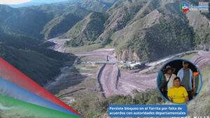 El sector de El Tarrita del municipio de Ábrego continúa cerrado debido a la falta de acuerdos entre la comunidad y las autoridades departamentales / Foto: Redes Sociales 