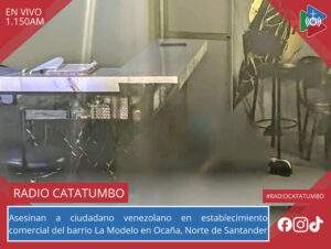 Fue asesinado ciudadano de nacionalidad venezolana en un establecimiento comercial ubicado en el barrio La Modelo en Ocaña, Norte de Santander / Foto: Suministrada 