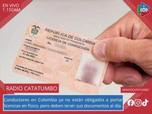 Imagen de referencia - El Min. de Transporte confirmó que los conductores en Colombia ya no están obligados a portar en físico la licencia de conducción ni la licencia de tránsito, pues los agentes de tránsito pueden verificar esta información directamente en las plataformas digitales del (RUNT) / Foto: El Carro Colombiano 