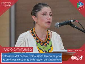 La Defensoría del Pueblo Iris Marín, emitió una alerta temprana electoral 2025–2026 para el departamento de Norte de Santander / Foto: Asuntos Legales