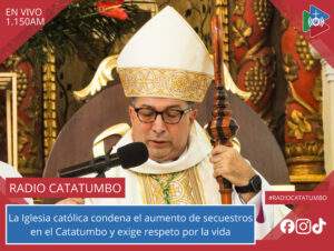 El obispo de la Diócesis de Ocaña, Monseñor Orlando Olave Villabona hablo en rechazo de la creciente oleada de secuestros que se han venido presentando en la región del Catatumbo / Foto: Radio Catatumbo