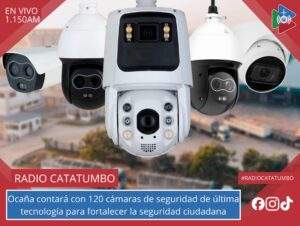 Imagen de referencia – La administración municipal a travez de su alcalde Emiro Cañizares Plata, anunció la instalación de 120 cámaras de seguridad distribuidas en 60 puntos estratégicos en Ocaña, Norte de Santander / Foto: First Security