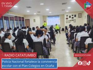 Imagen de referencia - La Policía Nacional continúa adelantando actividades pedagógicas y preventivas en las instituciones educativas de Ocaña, Norte de Santander / Foto: Redes Sociales 