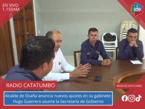 El alcalde del municipio de Ocaña Emiro Cañizares Plata, dio a conocer importantes cambios dentro de su Gabinete / Foto: Alcaldía de Ocaña