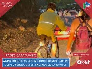 Imagen de referencia - La Administración Municipal de Ocaña, a través (IMDER), en alianza con la Diócesis de Ocaña y el colectivo + Bici, realizara el día de hoy a partir de las 06:30 pm la rodada "Camina, corre o pedalea por una Navidad llena de amor" en Ocaña, Norte de Sanatander / Foto: Diócesis de Ocaña 