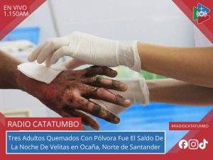 Imagen de referencia – Tres ciudadanos de 18, 33 y 37 años de edad resultaron heridos con quemaduras tras la manipulación de polvora en Ocaña, Norte de Santander / Foto: Alcaldía de Dosquebradas 