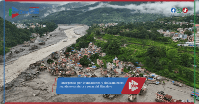 Emergencia por inundaciones y deslizamientos mantiene en alerta a zonas del Himalaya