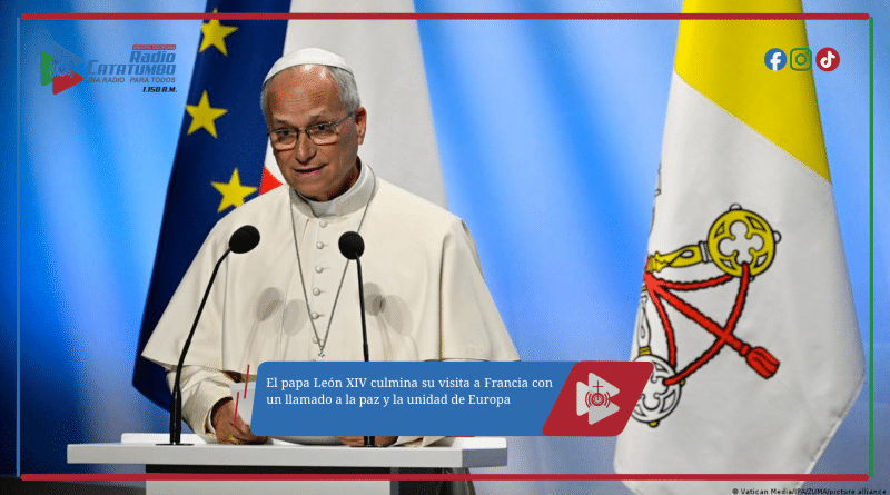 El papa León XIV culmina su visita a Francia con un llamado a la paz y la unidad de Europa