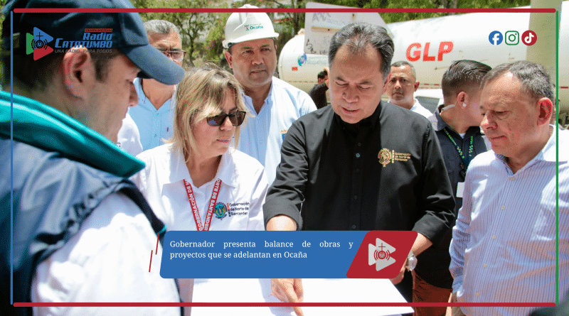 Gobernador presenta balance de obras y proyectos que se adelantan en Ocaña