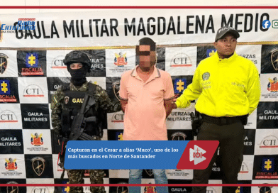 Capturan en el Cesar a alias ‘Muco’, uno de los más buscados en Norte de Santander