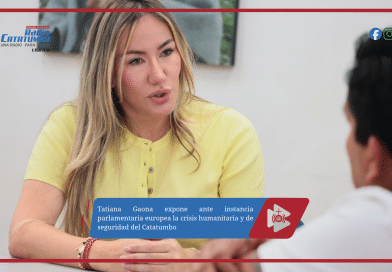 Tatiana Gaona expone ante instancia parlamentaria europea la crisis humanitaria y de seguridad del Catatumbo