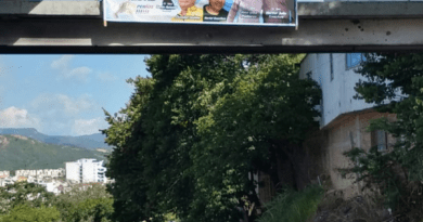 Pasacalle instalado en ell sector norte de Ocaña