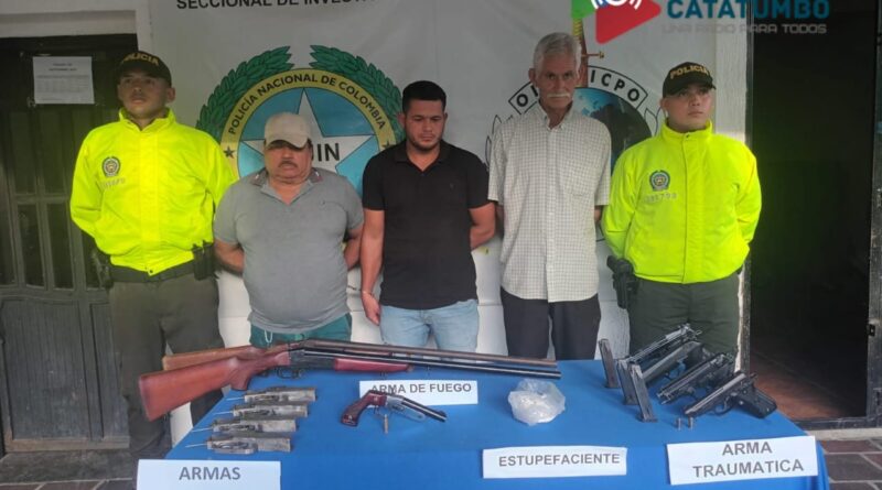 Armas incautadas