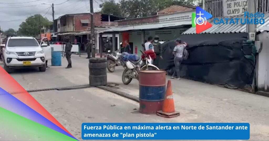La Fuerza Pública en Norte de Santander se encuentra en estado de máxima alerta debido a un supuesto "plan pistola" / Foto: Redes Sociales