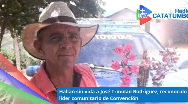José Trinidad Rodríguez García, oriundo del municipio de Convención, Norte de Santander / Foto: Redes Sociales