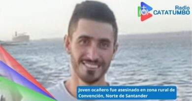 Danilo Ruedas Carrascal, joven asesinado en el sector conocido como la Ye de Pelagorro, jurisdicción del municipio de Convención / Foto: Redes Sociales
