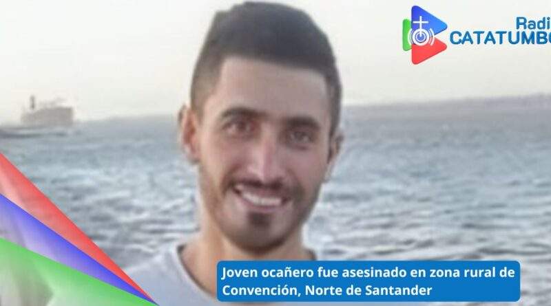 Danilo Ruedas Carrascal, joven asesinado en el sector conocido como la Ye de Pelagorro, jurisdicción del municipio de Convención / Foto: Redes Sociales