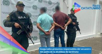 Fredy Brayan y Efraín Rodríguez Medina, fueron enviados a la cárcel Modelo de Cúcuta por ser los presuntos responsables del secuestro del padre de la actual alcaldesa de Sardinata, Norte de Santander / Foto: Suministrada