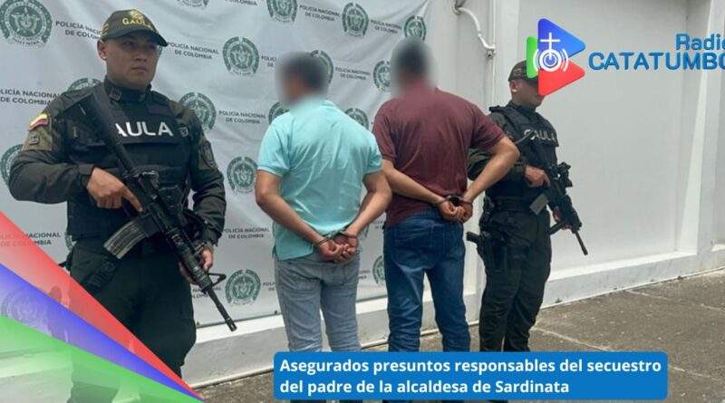 Fredy Brayan y Efraín Rodríguez Medina, fueron enviados a la cárcel Modelo de Cúcuta por ser los presuntos responsables del secuestro del padre de la actual alcaldesa de Sardinata, Norte de Santander / Foto: Suministrada