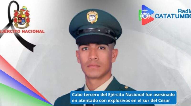 Cabo Tercero Esneider Romero Barragán / Foto: Ejército Nacional