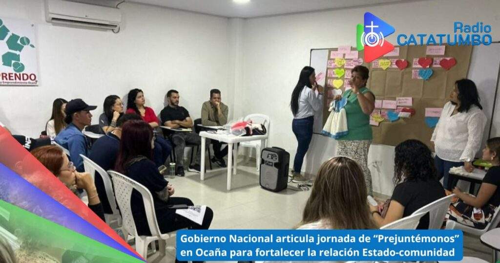 Jornada de “Prejuntémonos”, impulsada por el Gobierno Nacional bajo la coordinación del Departamento Administrativo de la Función Pública / Foto: Alcaldía de Ocaña