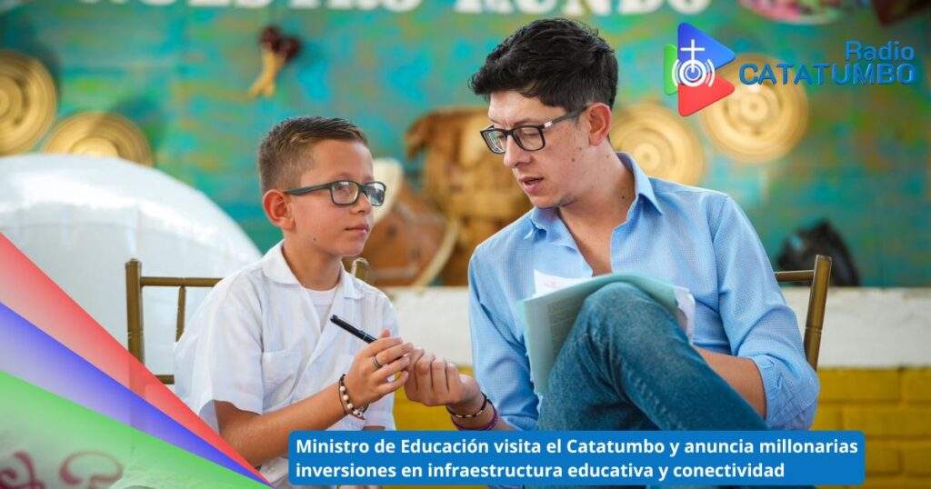 Daniel Rojas Medellín, Ministro de Educación en su visita al Catatumbo / Foto: Mineducación