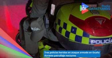 Imagen de referencia – Atentado contra la Policía Nacional, dejo tres uniformados heridos, en Ocaña, Norte de Santander / Foto: Policía Nacional