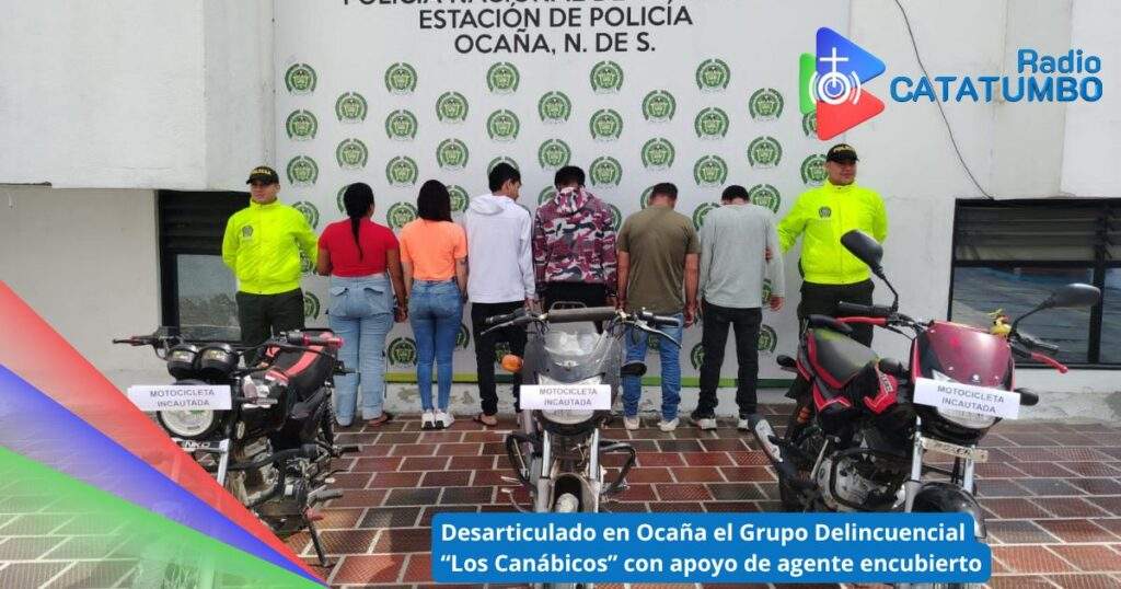 Grupo Delincuencial “Los Canábicos” en Ocaña, Norte de Santander / Foto: Policía Nacional