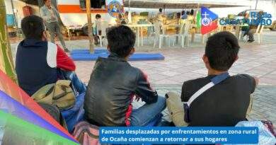 Familias desplazadas por enfrentamientos en zona rural de Ocaña, Norte de Santander / Foto: Alcaldía de Ocaña