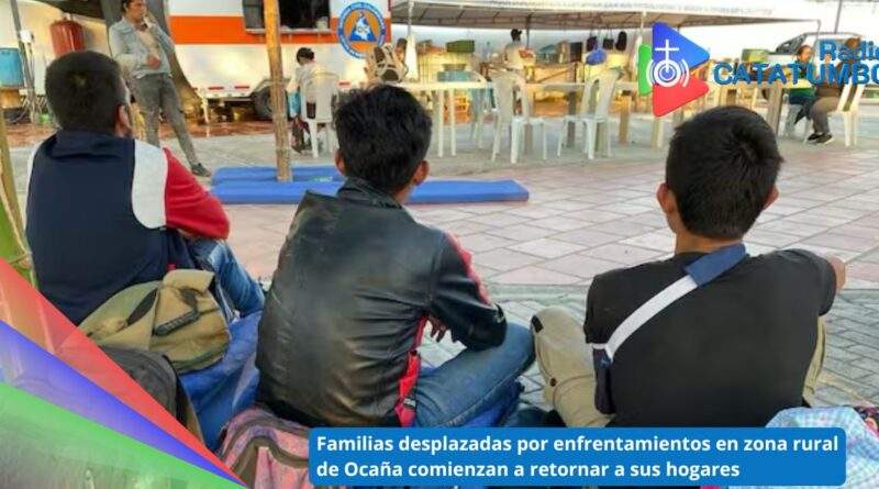 Familias desplazadas por enfrentamientos en zona rural de Ocaña, Norte de Santander / Foto: Alcaldía de Ocaña