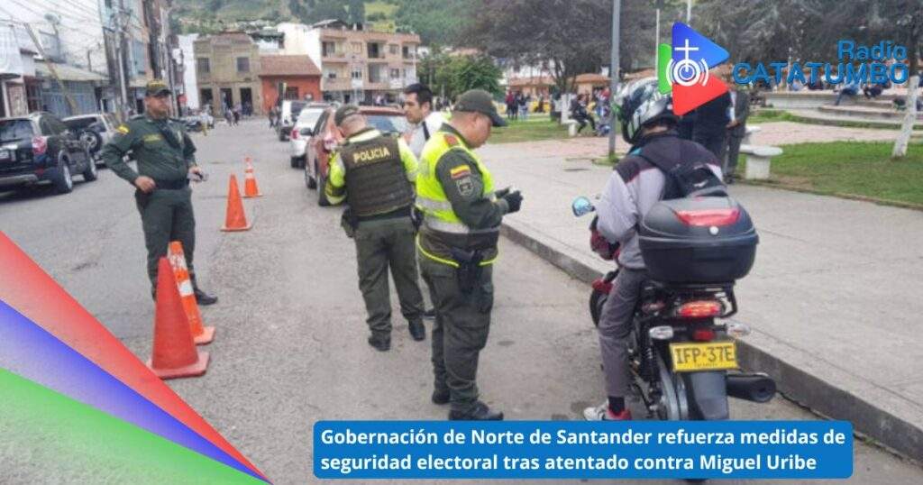 La Gobernación de Norte de Santander refuerza las medidas de seguridad para las próximas elecciones / Foto: Policía Nacional