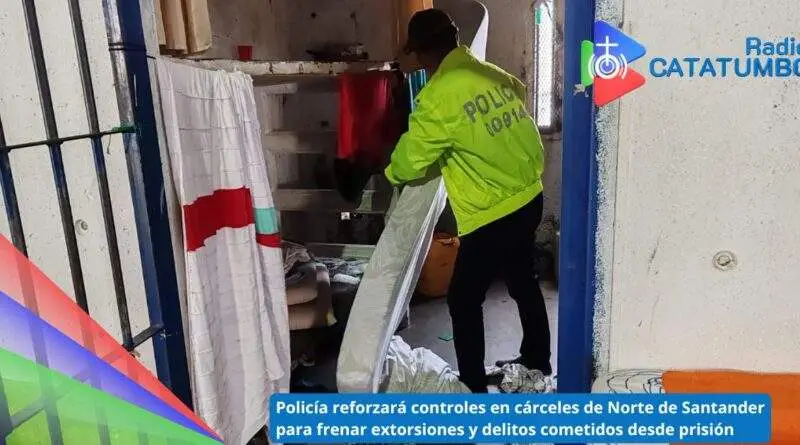Policía del departamento de Norte de Santander, refuerzan la seguridad en los centros penitenciarios / Foto: Policía Nacional