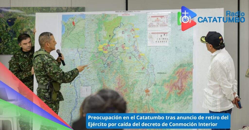 El presidente Gustavo Petro ha aniunciado la posible salida del Ejército de la región del Catatumbo lo cual ha generado preocupación entre sus habitantes / Foto: @infopresidencia / X
