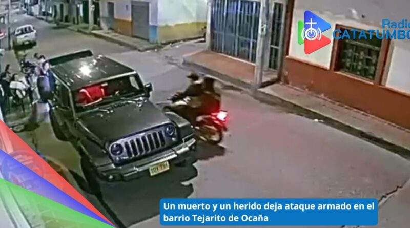 Atentado en el barrio el Tejarito de Ocaña, Norte de Santander / Foto: Suministrada