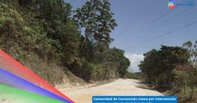 Reparaciones de la via Convención – Ocaña / Foto: Suministrada