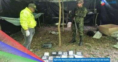 Laboratorio perteneciente al Clan del Golfo fue destruido en el sur del Cesar / Foto: Ejercito Nacional