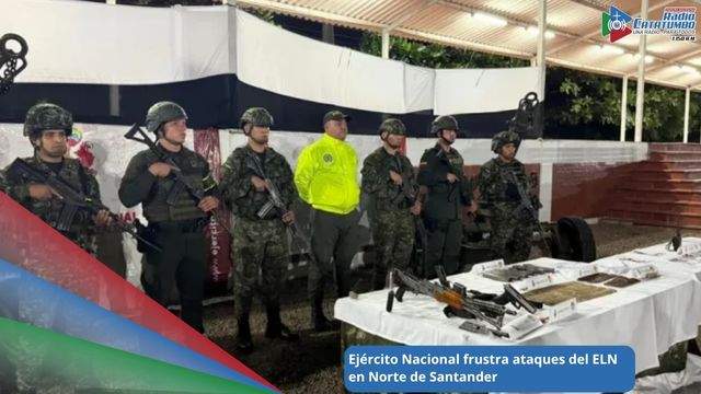 Material de guerra incautado al grupo armado ELN / Foto: Ejercito Nacional