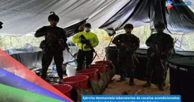 Ejército Nacional desmantela laboratorios de cocaína en diferentes zonas del Departamento de Norte de Santander / Foto: Ejército Nacional