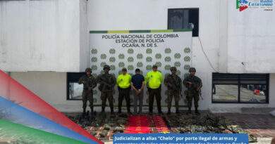 Capturado Mercedes Becerra Beltrán, conocido con el alias de “Chelo” en Ocaña, Norte de Santander / Foto: Policia Nacional