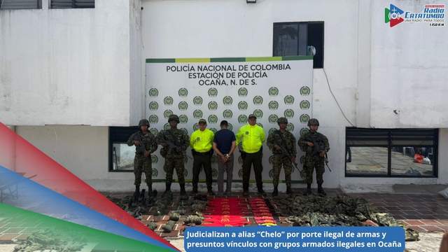 Capturado Mercedes Becerra Beltrán, conocido con el alias de “Chelo” en Ocaña, Norte de Santander / Foto: Policia Nacional
