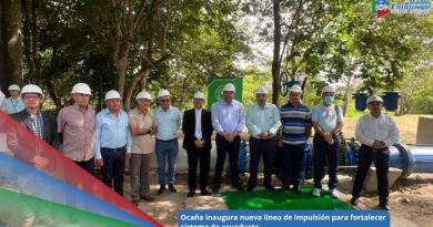 Las autoridades locales y la empresa ESPO S.A inauguraron oficialmente una nueva línea de impulsión en Ocaña, Norte de Santander / Foto: Radio Catatumbo