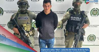 Francisco Javier Bayona Támara, alias “Kiko”, señalado como cabecilla militar del Frente 33 de las disidencias de las FARC / Foto: Policía Nacional
