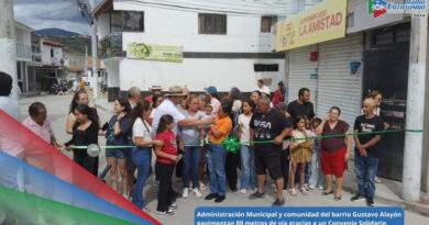 Inauguración de 80 metros lineales de vía mediante un Convenio Solidario entre la Administración Municipal y la Junta de Acción Comunal en el barrio Gustavo Alayón de Ocaña, Norte de Santander / Foto: Suministrada