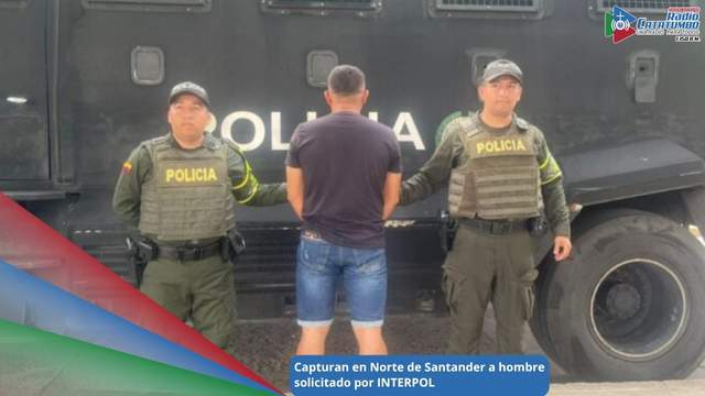 Fue capturado un hombre requerido mediante Circular Azul de INTERPOL en Sardinata, Norte de Santander / Foto: Policía Nacional