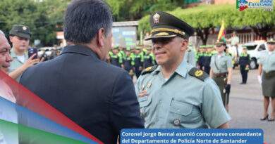 Coronel Jorge Bernal, nuevo comandante del Departamento de Policía Norte de Santander / Foto: Policía Nacional